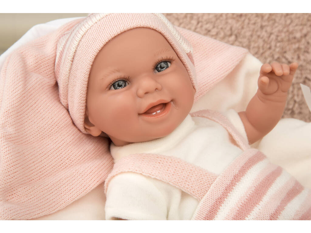 Muñeca Elegance Babyto Rosa 35 cm. Con Manta Arias 60750