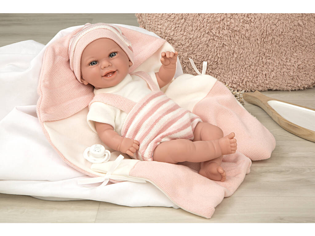 Muñeca Elegance Babyto Rosa 35 cm. Con Manta Arias 60750
