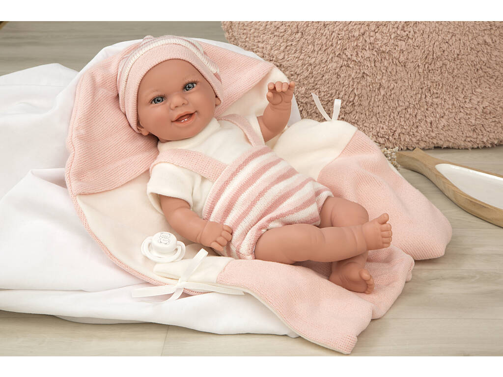 Muñeca Elegance Babyto Rosa 35 cm. Con Manta Arias 60750
