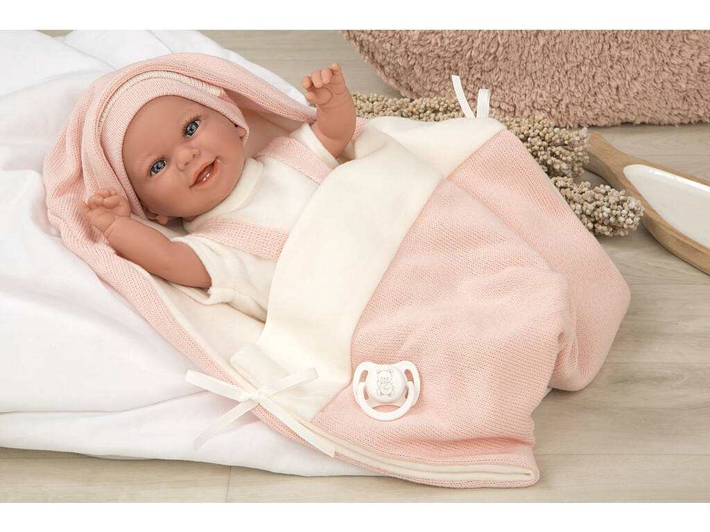 Muñeca Elegance Babyto Rosa 35 cm. Con Manta Arias 60750