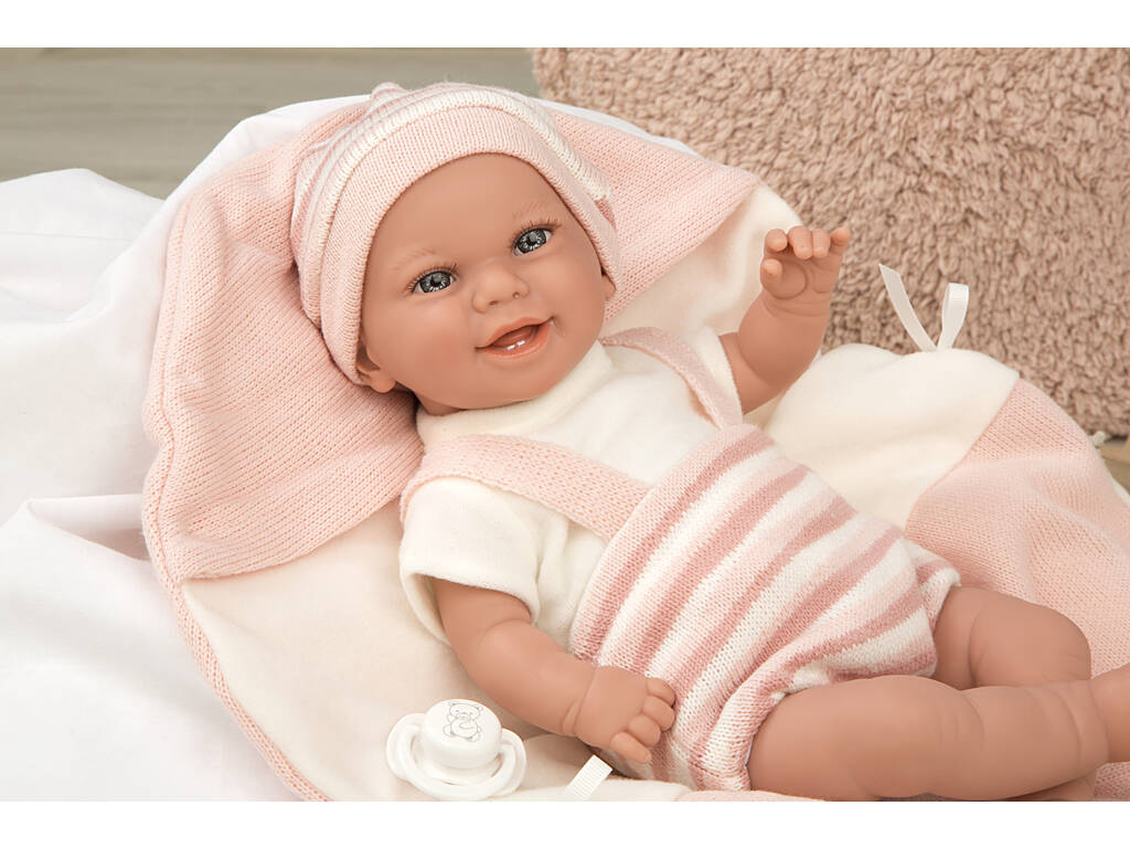 Muñeca Elegance Babyto Rosa 35 cm. Con Manta Arias 60750