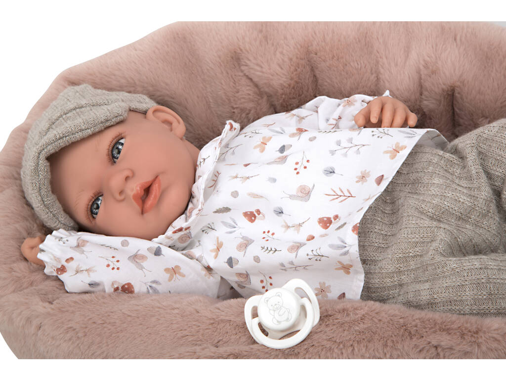Poupée Elégance Andie Gris 40 cm avec coussin d'allaitement Arias 60763