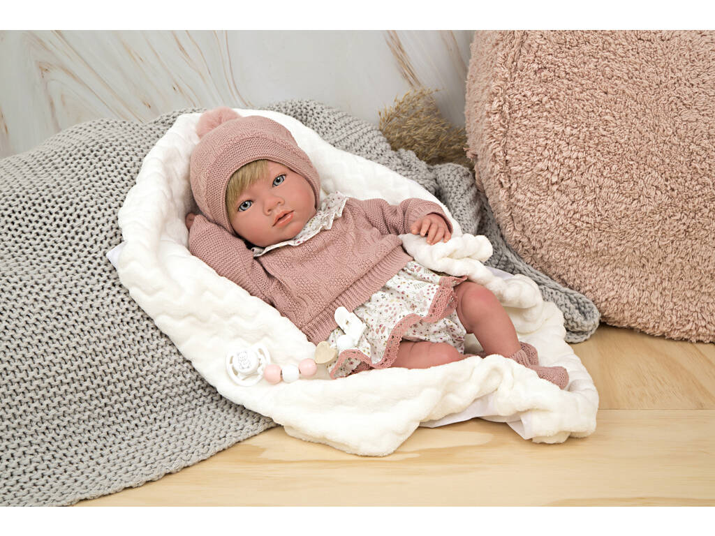 Bambola Reborn 40 cm. Aprile Rosa con Coperta Arias 98144