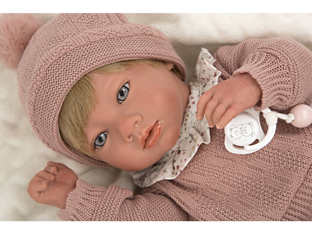 Bambola Reborn 40 cm. Aprile Rosa con Coperta Arias 98144