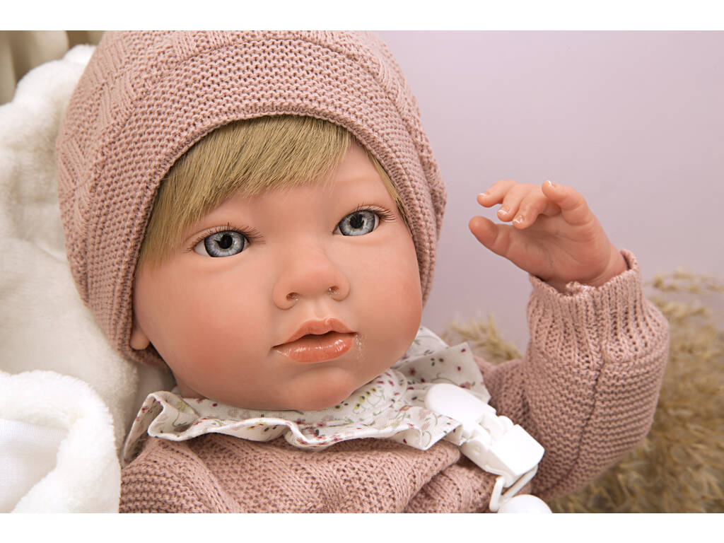 Bambola Reborn 40 cm. Aprile Rosa con Coperta Arias 98144