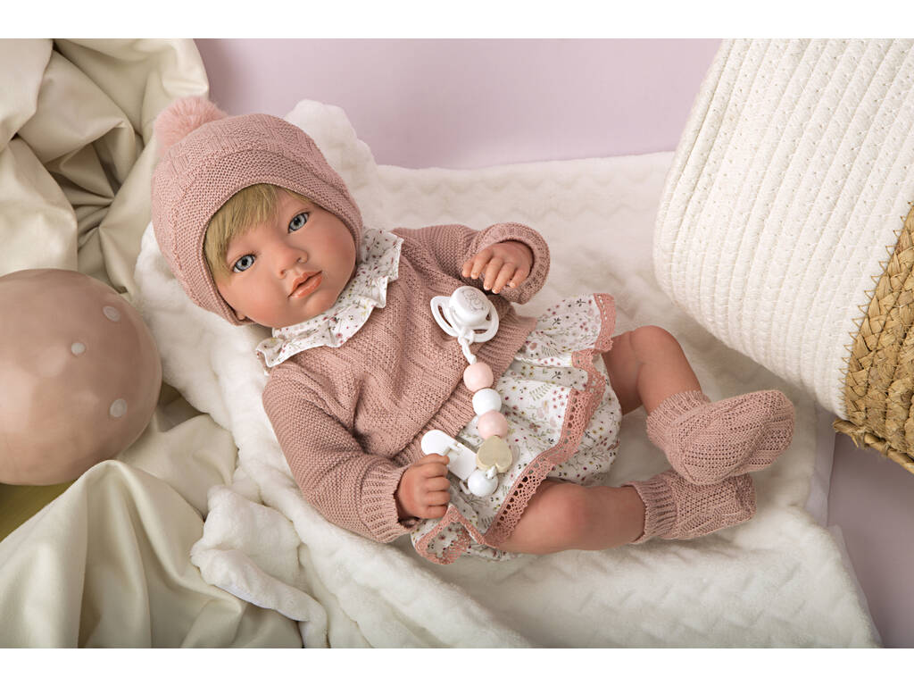 Bambola Reborn 40 cm. Aprile Rosa con Coperta Arias 98144