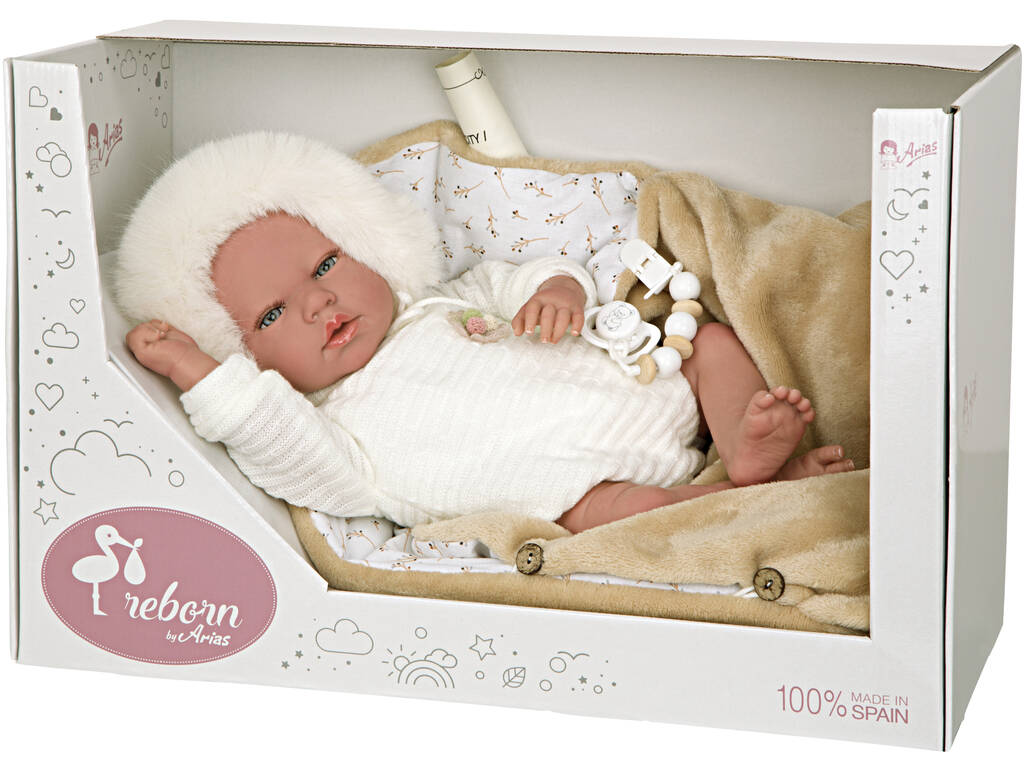 Bambola Reborn 40 cm. Alejandra Beige con Nana Arias 98146