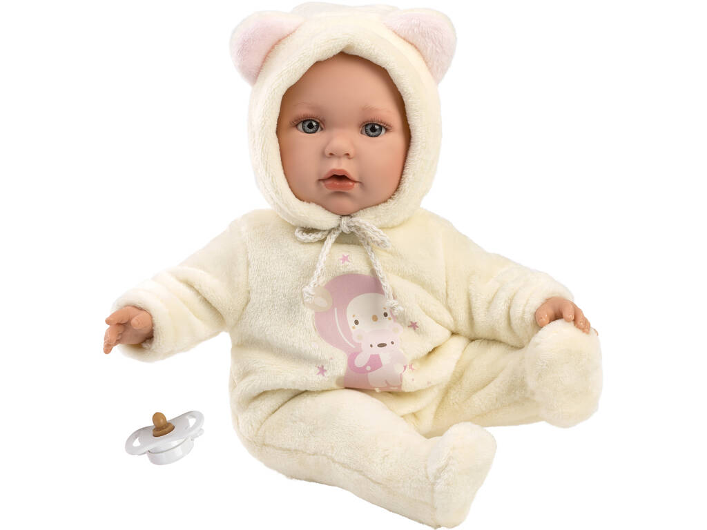 Bambola Baby Julia Orsacchiotto rosa 42 cm. Llorens 14208