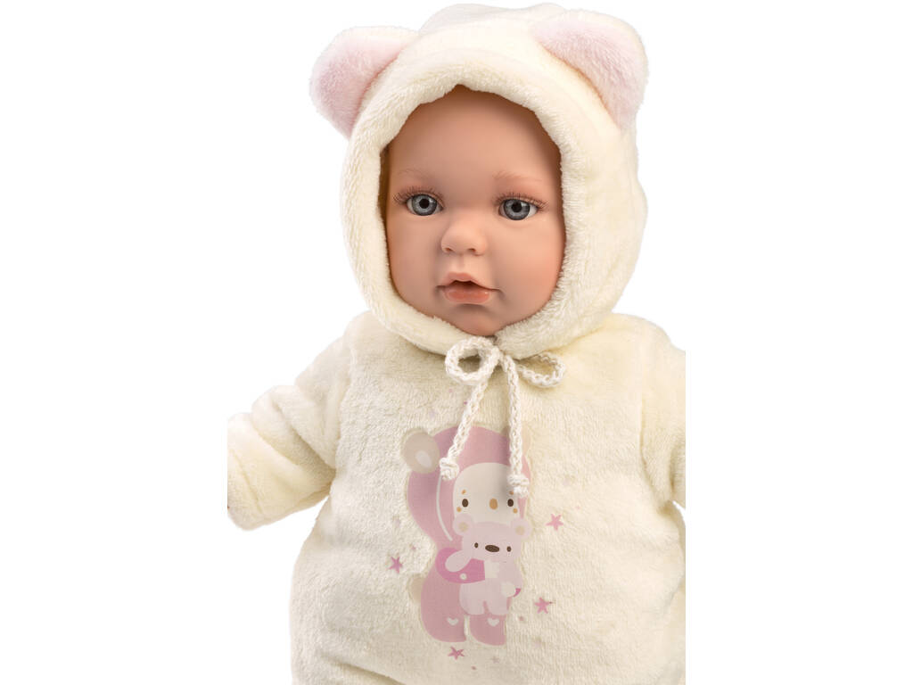 Bambola Baby Julia Orsacchiotto rosa 42 cm. Llorens 14208