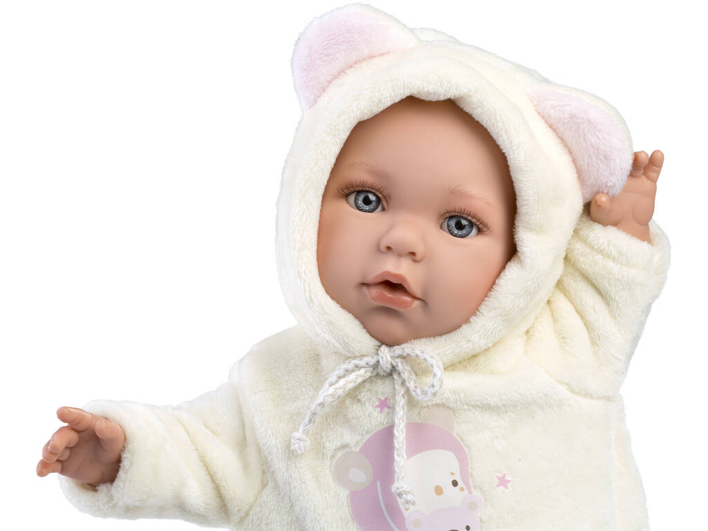 Bambola Baby Julia Orsacchiotto rosa 42 cm. Llorens 14208