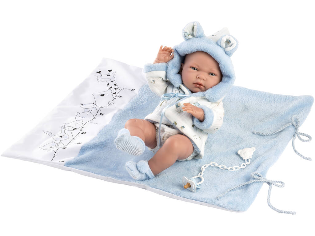 Poupée Nico Newborn Baby Bath 40 cm. Llorens 73897