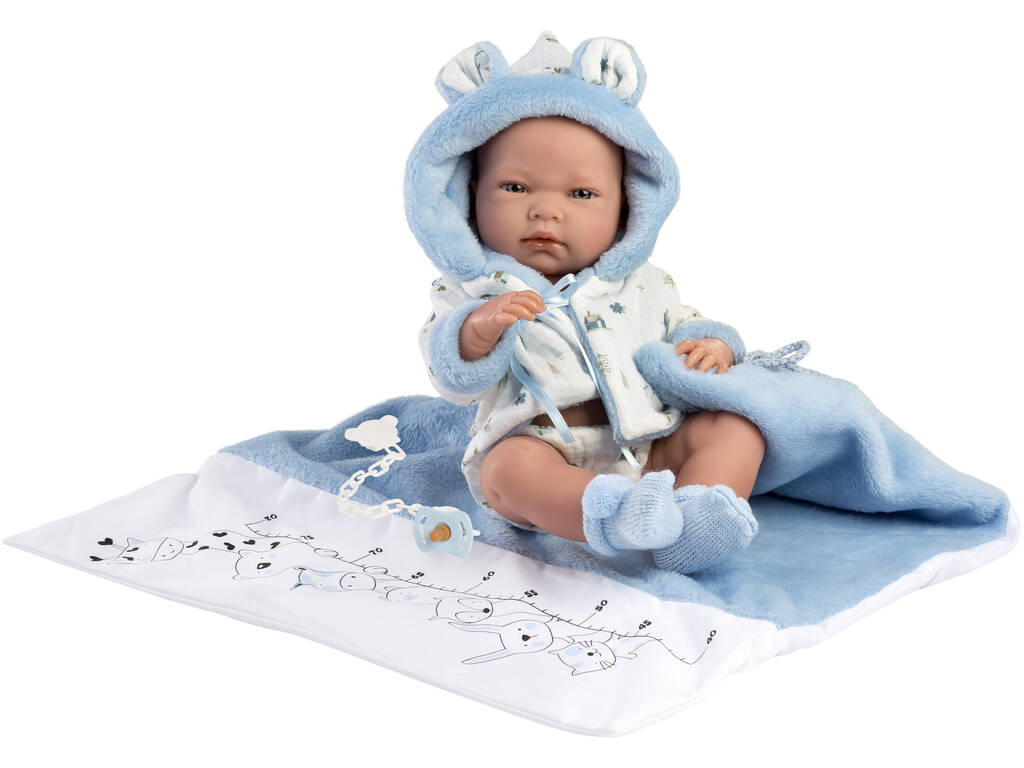 Poupée Nico Newborn Baby Bath 40 cm. Llorens 73897