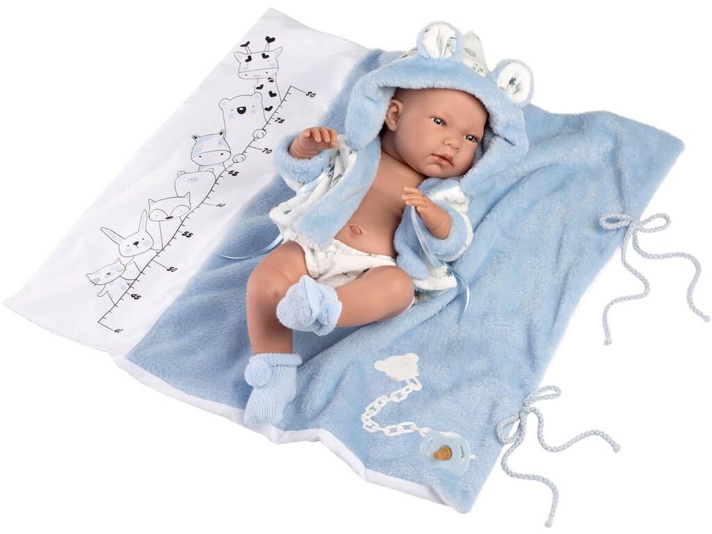 Poupée Nico Newborn Baby Bath 40 cm. Llorens 73897