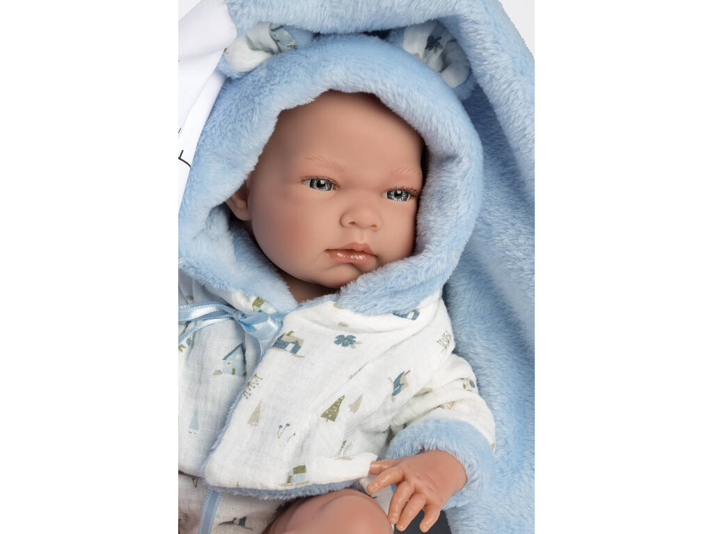 Poupée Nico Newborn Baby Bath 40 cm. Llorens 73897