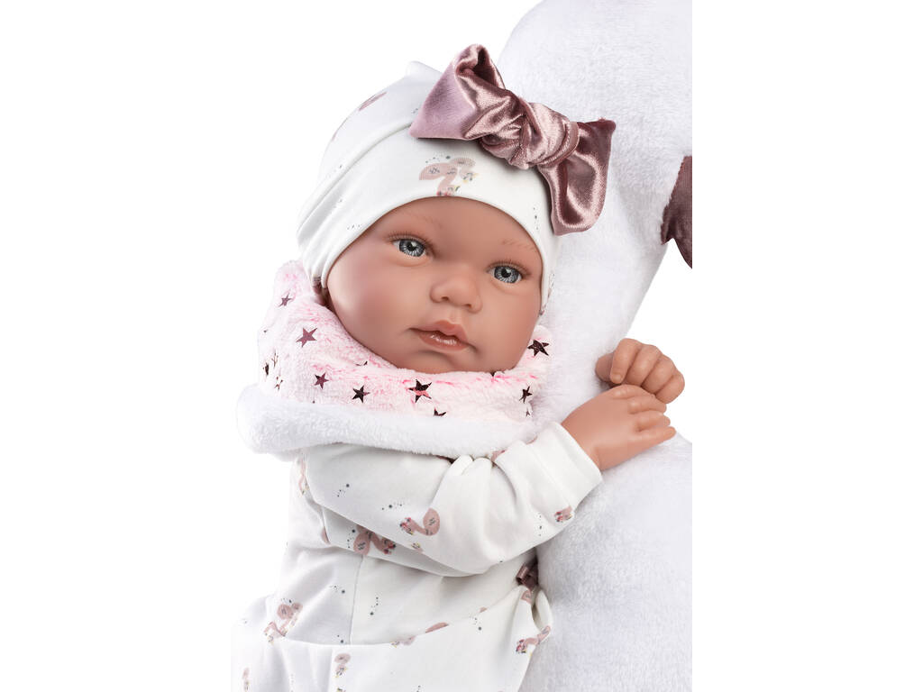 Tina Llorona Poupée nouveau-née Cygne 44 cm. Llorens 84456