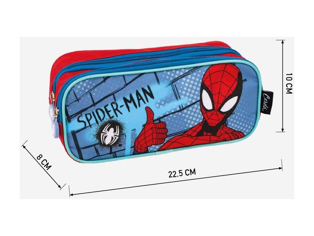 Spiderman de Cerdá Trousse à crayons 2 compartiments 2700000580