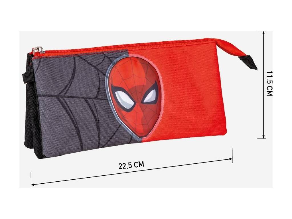 Trousse à crayons à 3 compartiments Spiderman par Cerdá 2700000549