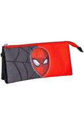 Estojo Porta-todo 3 Compartimentos Spiderman de Cerdá 2700000549
