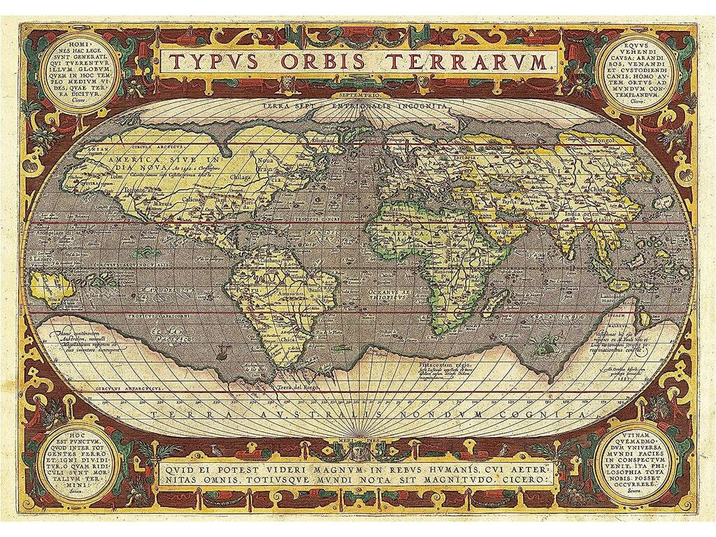 Puzzle 2000 Carte du monde Educa 19620
