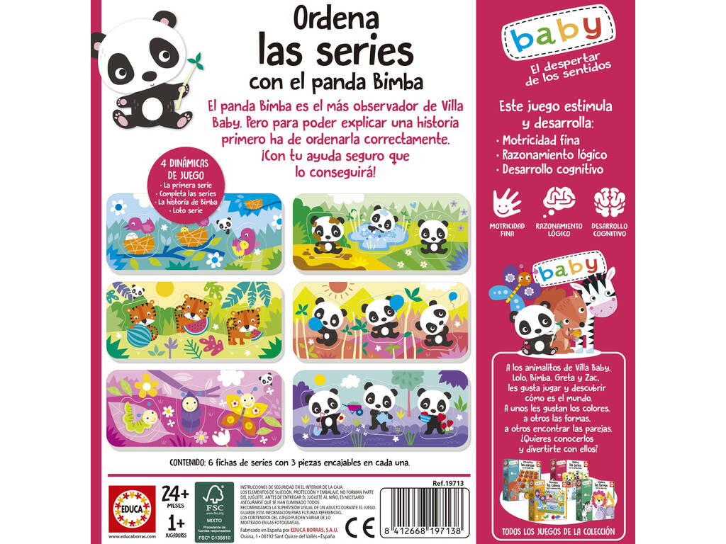 Baby Das Erwachen der Sinne bestellt die Serie mit dem Panda Bimba Educa 19713