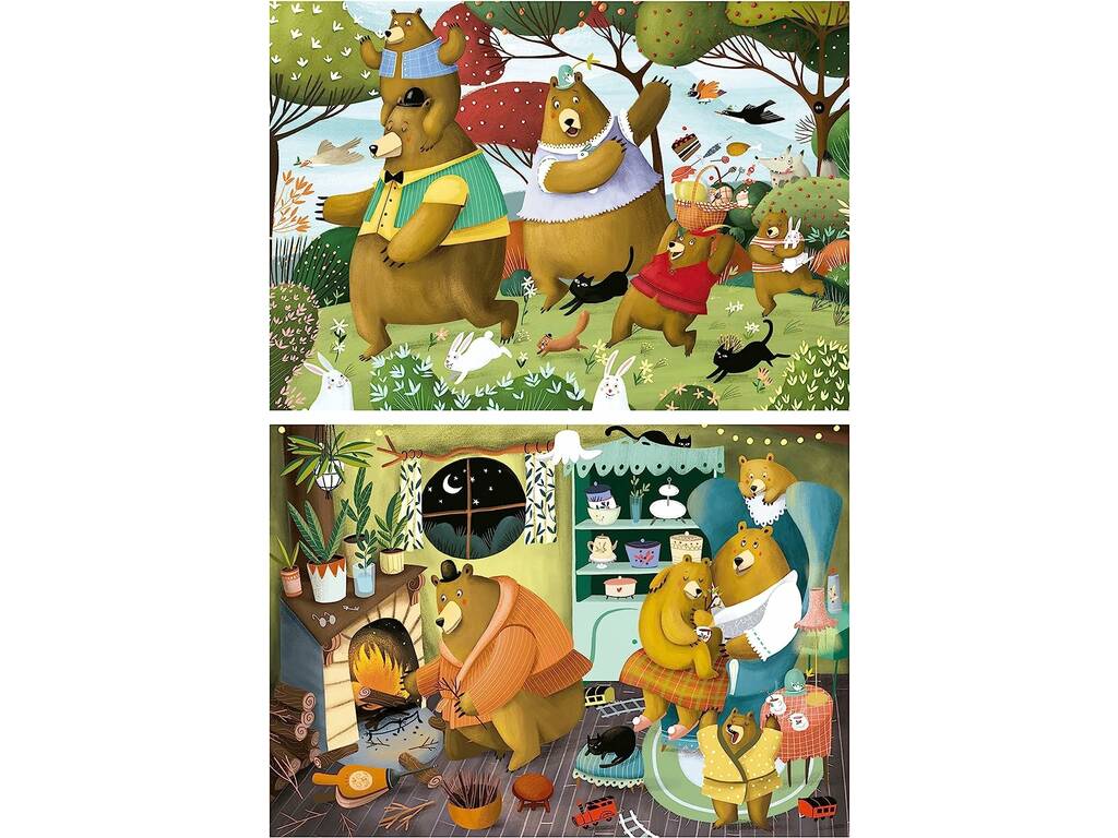 Puzzle 2x20 Contes de la forêt Educa 19686