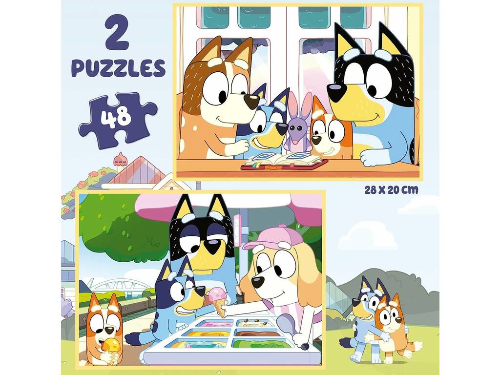 Valigia puzzle 2x48 Bluey Educa 19831