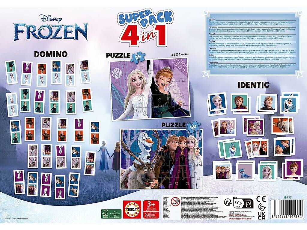 Frozen Superpack 4 in 1 Educa 19737