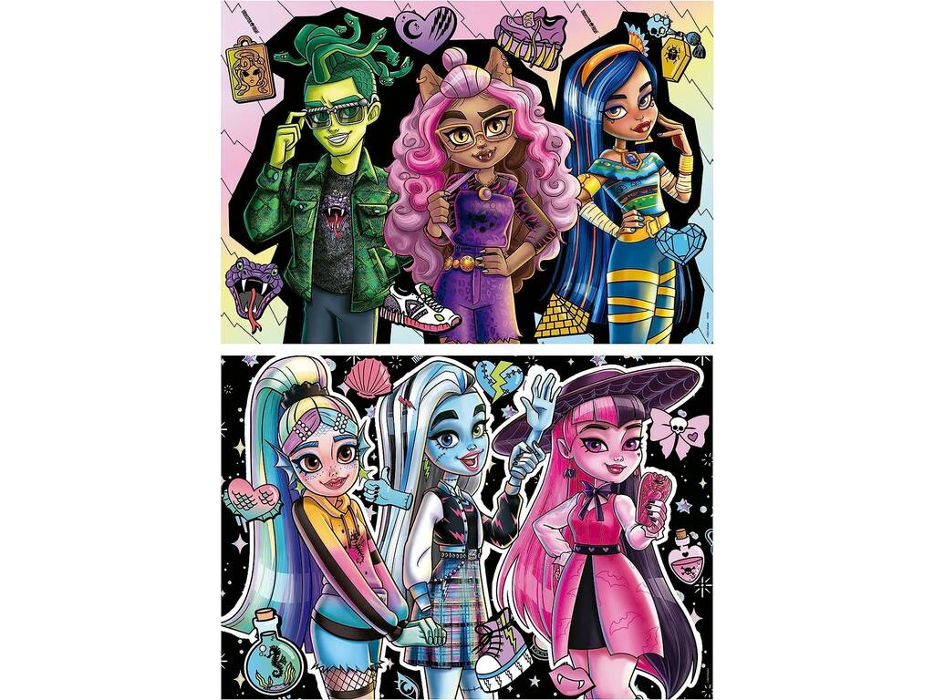 Puzzle 2x100 Monster High Educa 19704