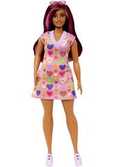 Robe Barbie Fashionista Coeurs Mattel HJT04