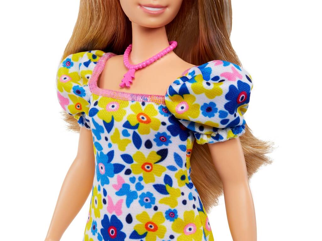 Barbie Fashionista Doll Robe Flowers Down Syndrome Mattel HJT05