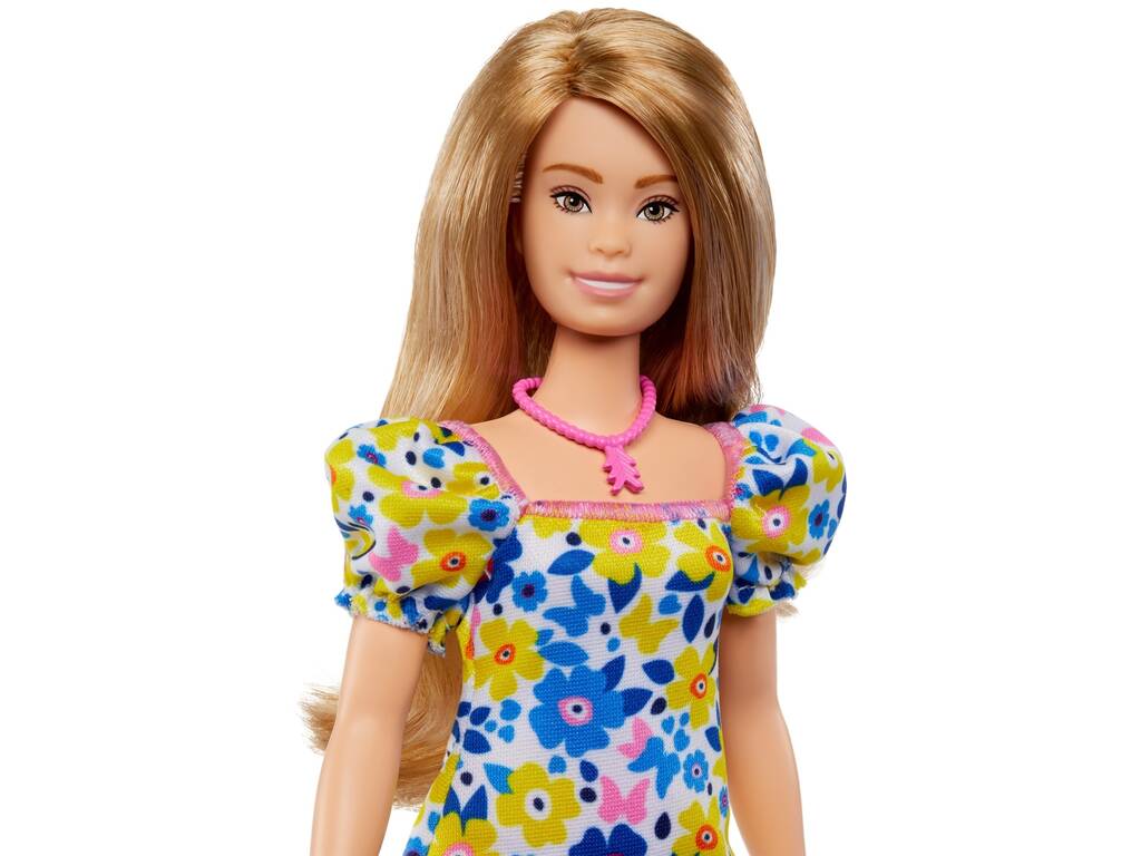 Barbie Fashionista Doll Robe Flowers Down Syndrome Mattel HJT05