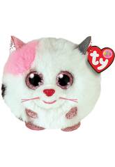 Peluche 10 cm. Puffies Muffin White Cat de TY 42509 