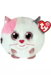 Peluche 10 cm. Puffies Muffin White Cat de TY 42509 