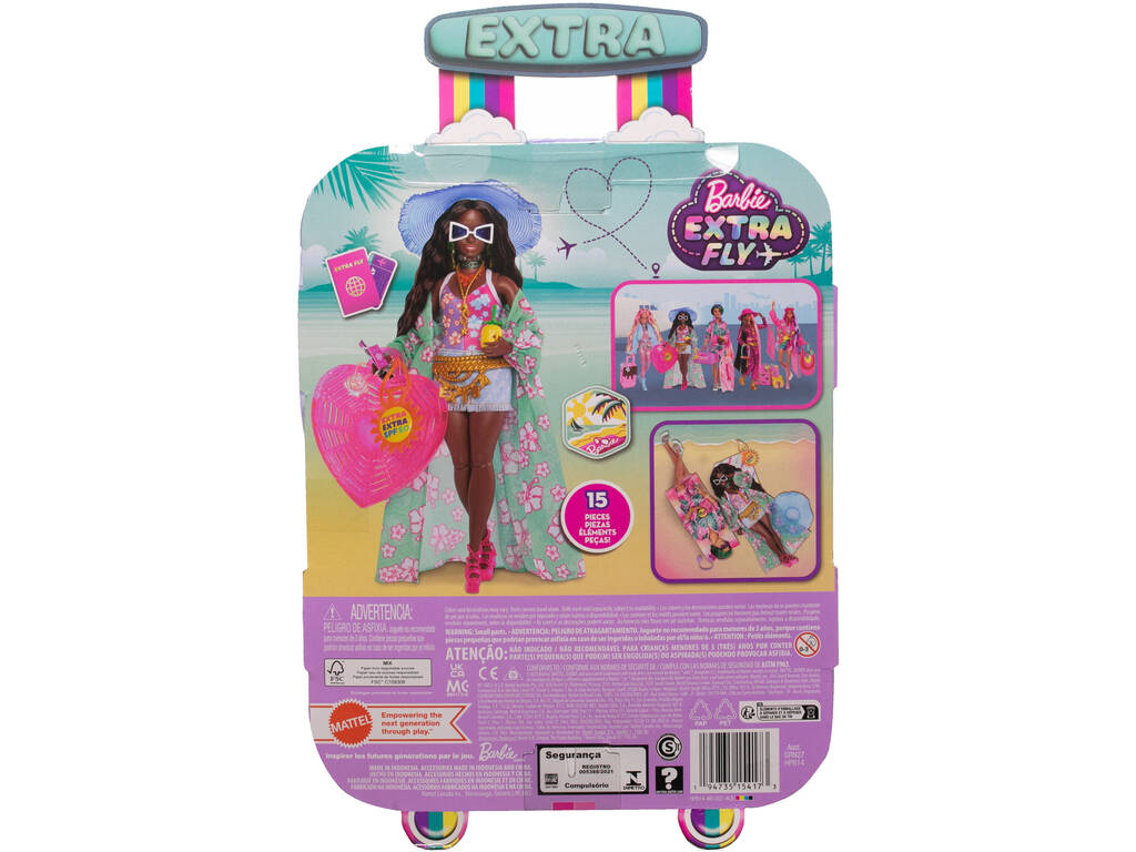 Poupée Barbie Extra Fly Beach de Mattel HPB14
