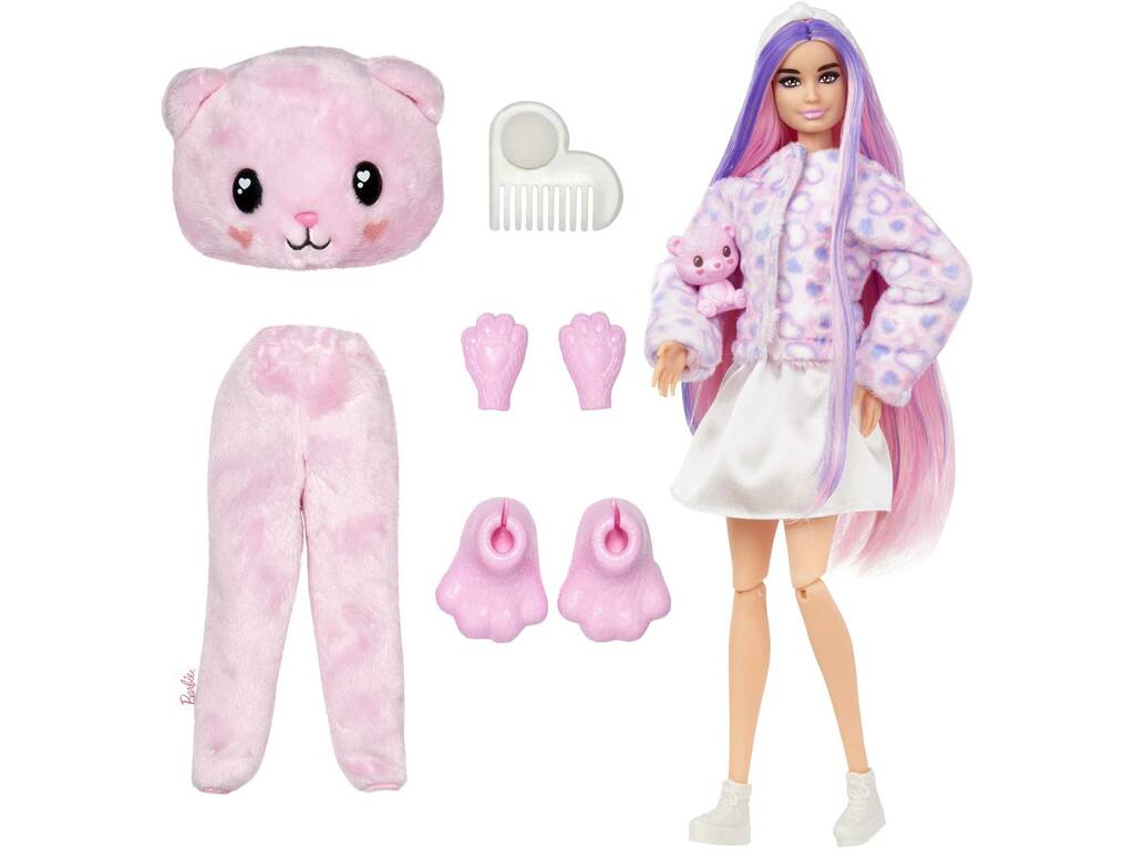 Barbie Cutie Reveal Magliette Cozy Orsetto di Mattel HKR04