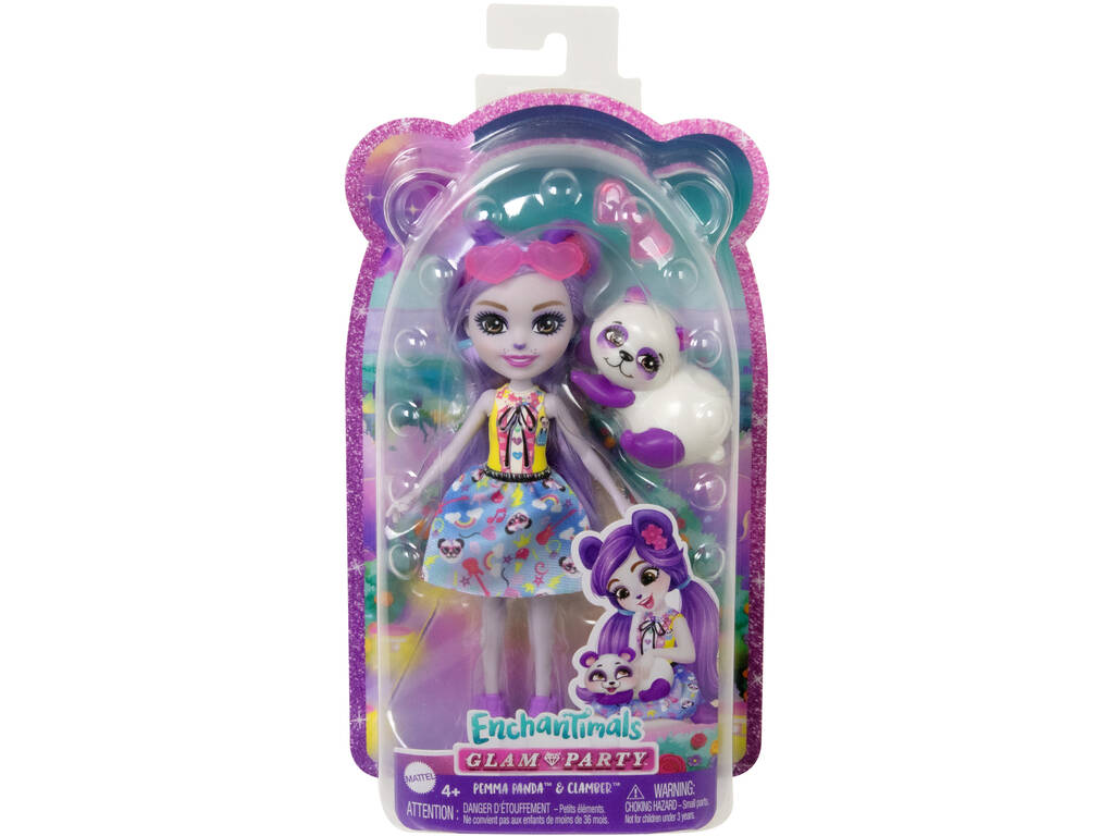Enchantimals Bambola Purple Panda di Mattel HNT58