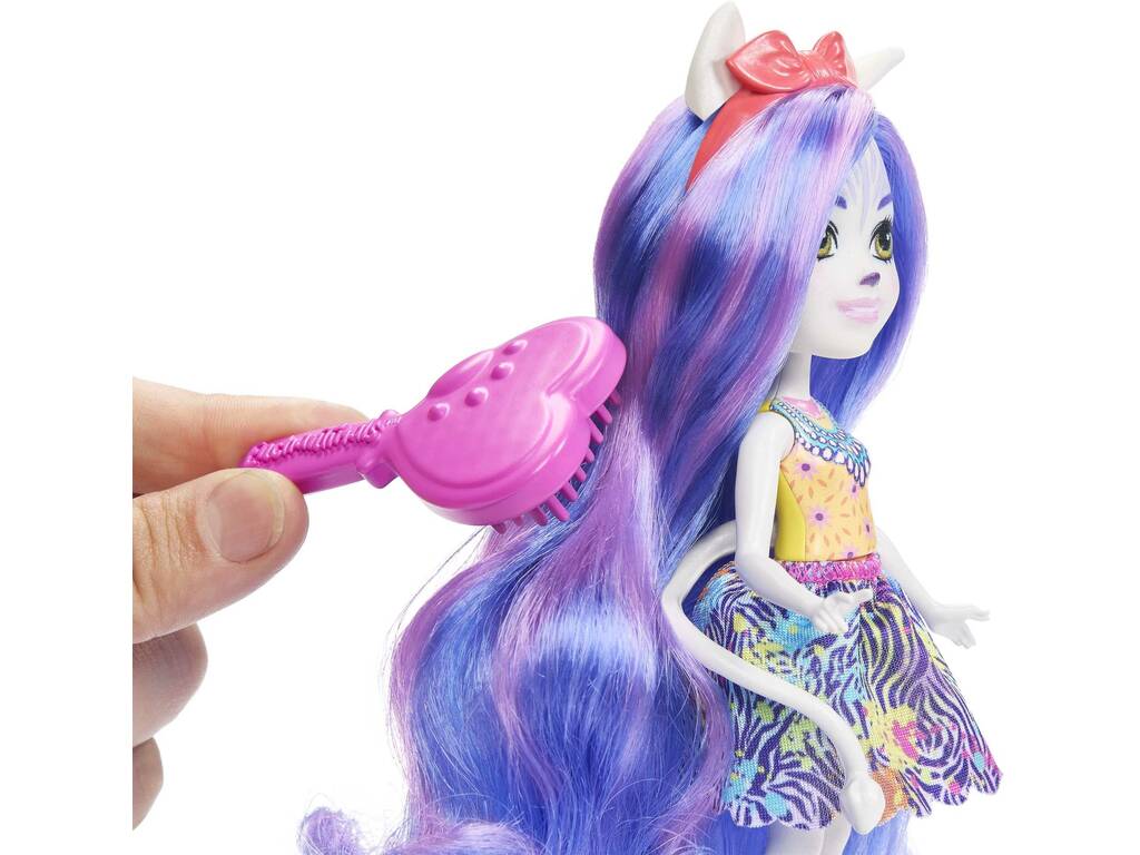 Enchantimals Bambola Glam Party Zebra di Mattel HNV28