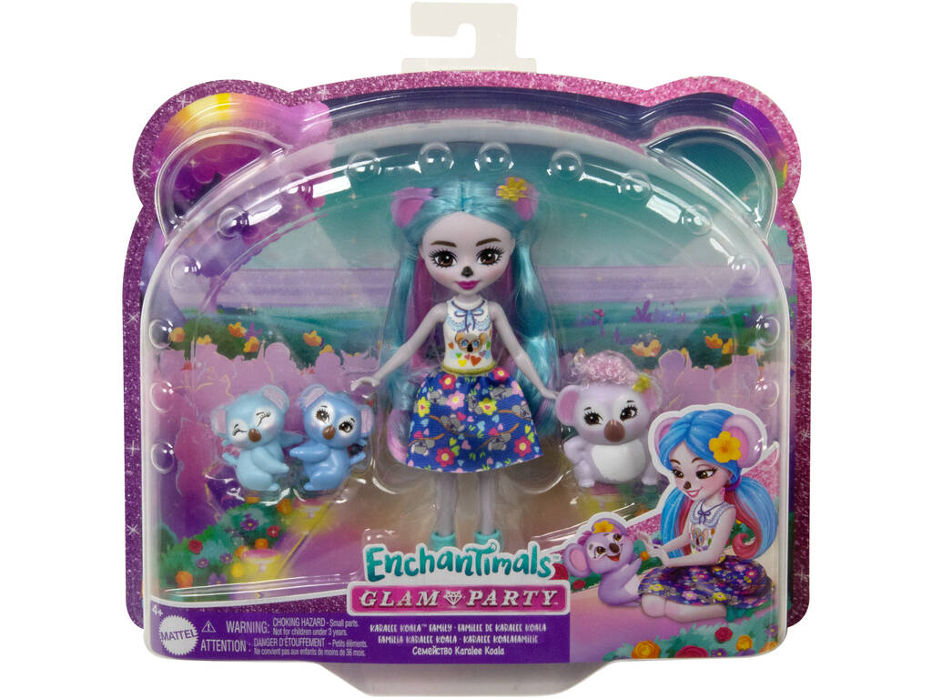 Enchantimals City Tails Familia de Koalas de Mattel HNT61