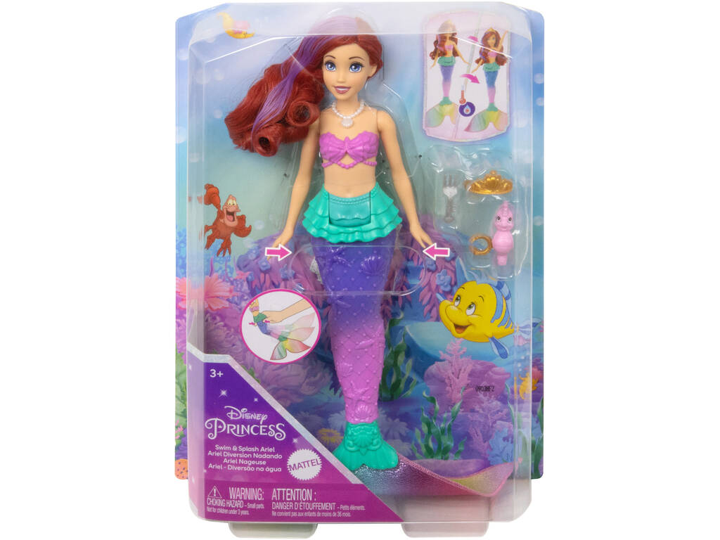 Principessa Disney Bambola Ariel Cambia Colore di Mattel HPD43