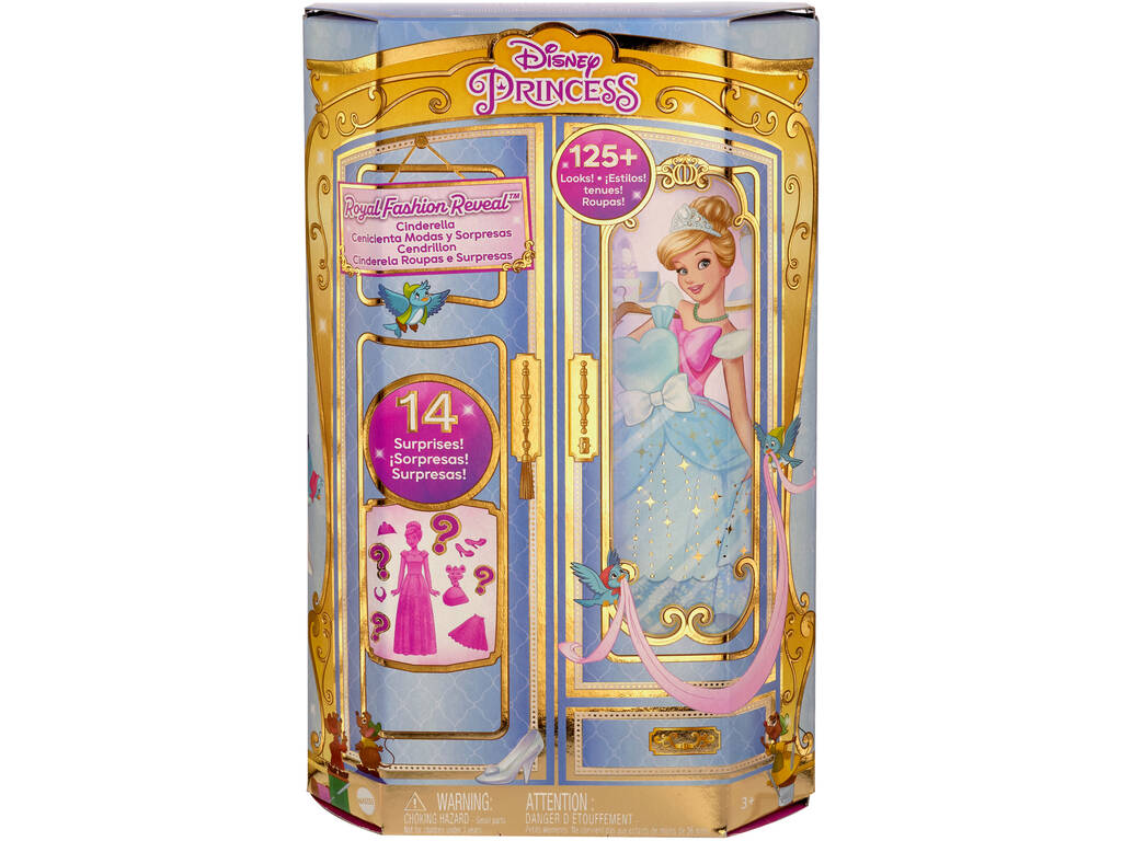 Principessa Disney Bambola Royal Fashion Reveal Cenerentola Mattel HMK53