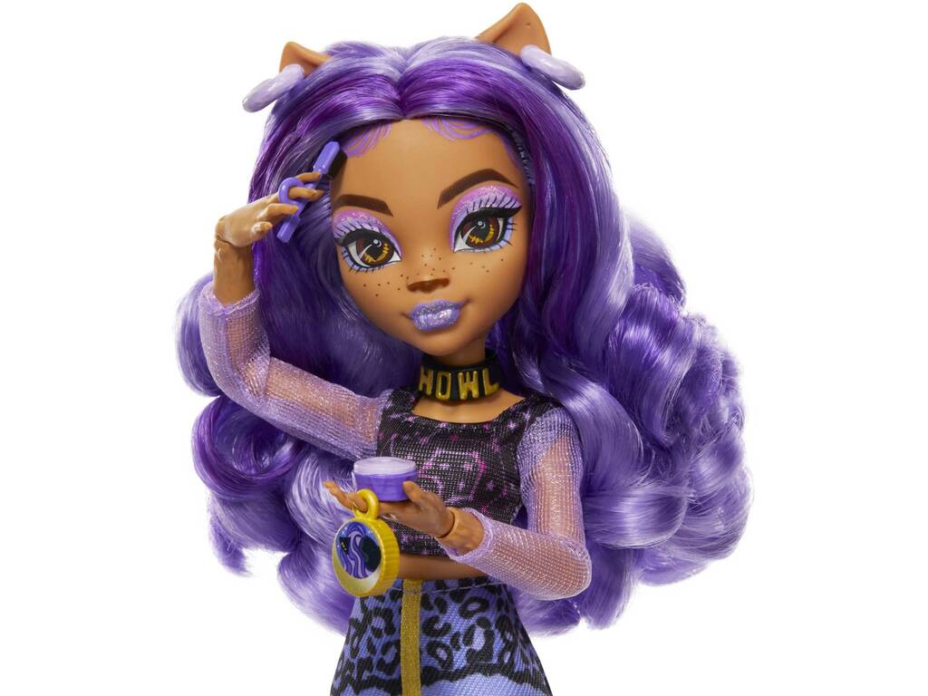 Monster High Skulltimate Secrets Fear Idescent Bambola Clawdeen Wolf Mattel HNF74
