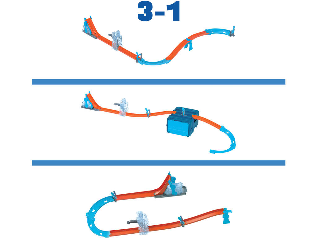 Hot Wheels Track Builder Pack Scatola di lancio per salti a tutta velocità Mattel HNJ67