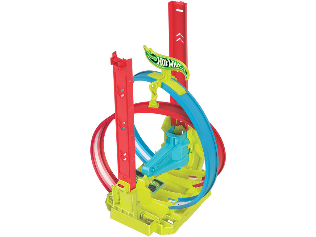 Hot Wheels Neon Speeders Laser Stunt Track Mattel HPC05