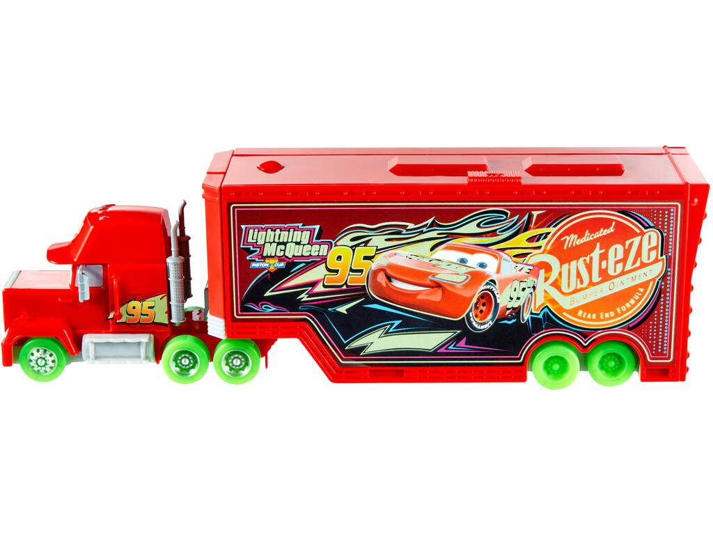 Cars Glow Racers Set Mack trasformabile Mattel HPX76