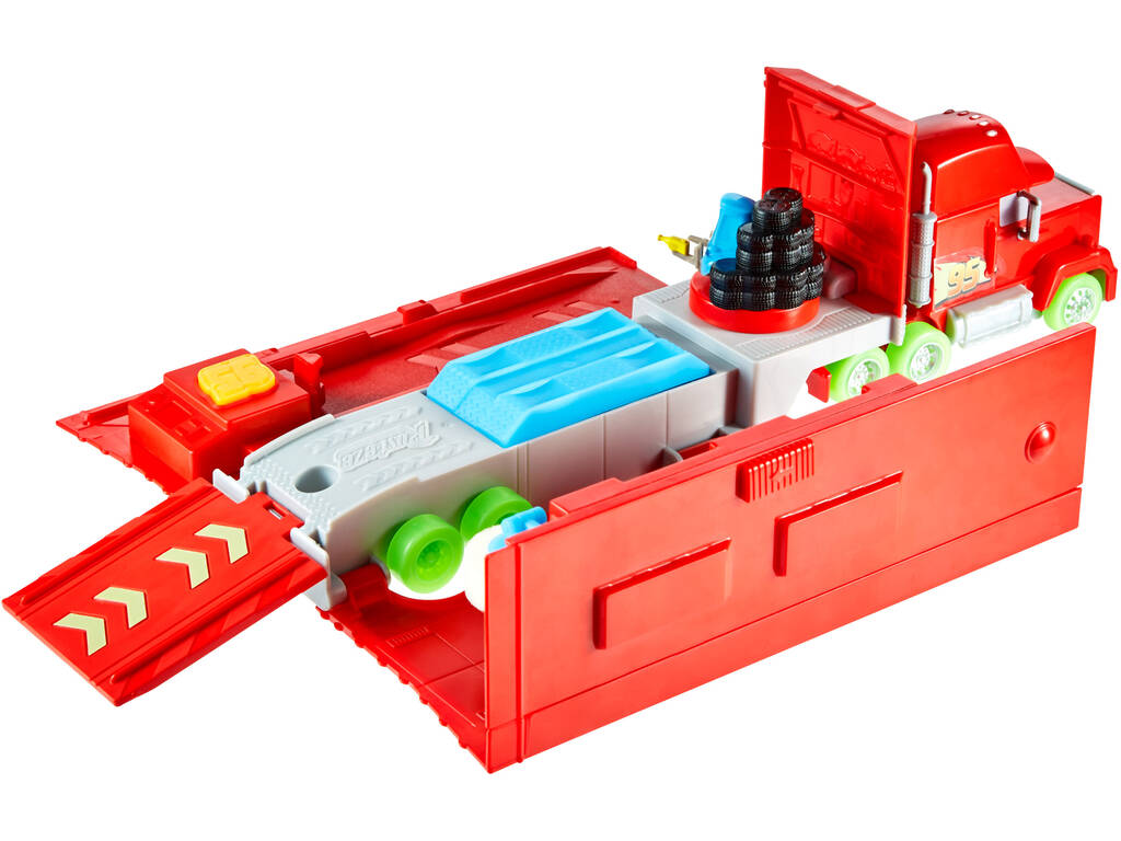 Cars Glow Racers Set Mack trasformabile Mattel HPX76