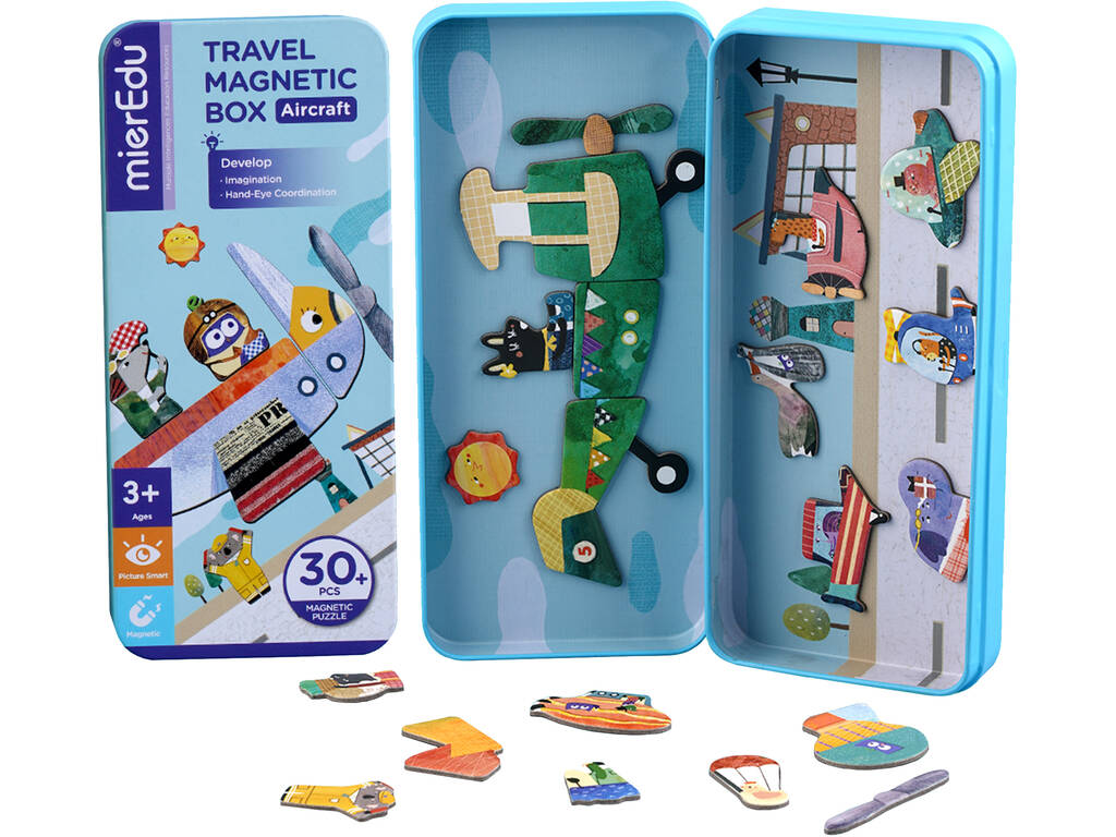 Puzzle magnetico I miei viaggi in aereo Mier Edu ME0881