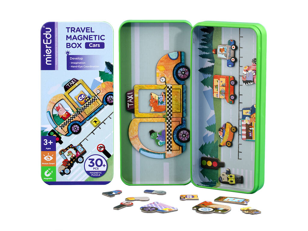 Puzzle magnetico I miei viaggi in auto Mier Edu ME0884