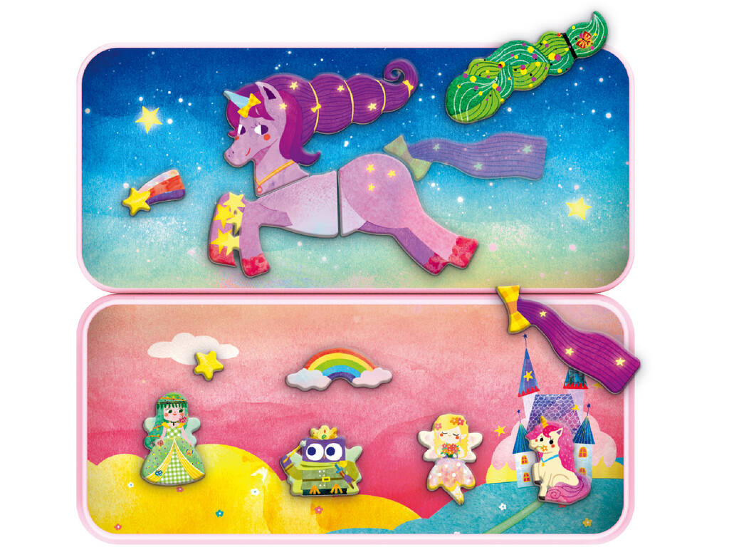 Puzzle Magnétiue Contes et Fantaisie Licornes de Mier Edu ME0885