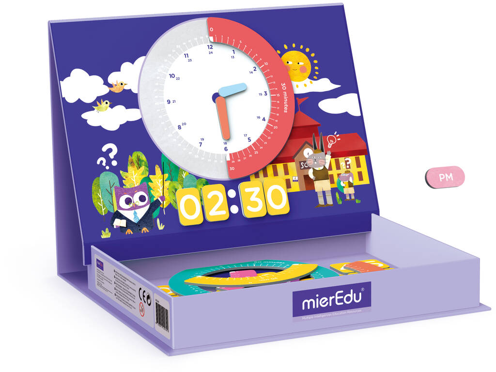 Jeu Magnétique D'apprentissage De L'Heure Mier Edu ME3206