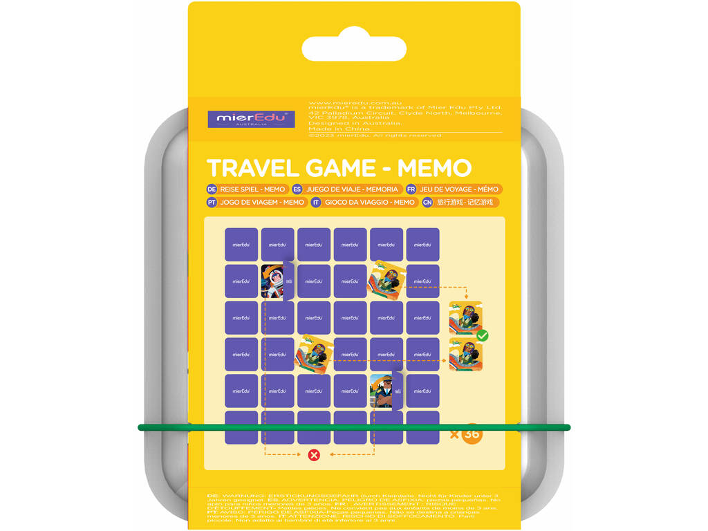 Gioco di viaggio Memo di Mier Edu ME114